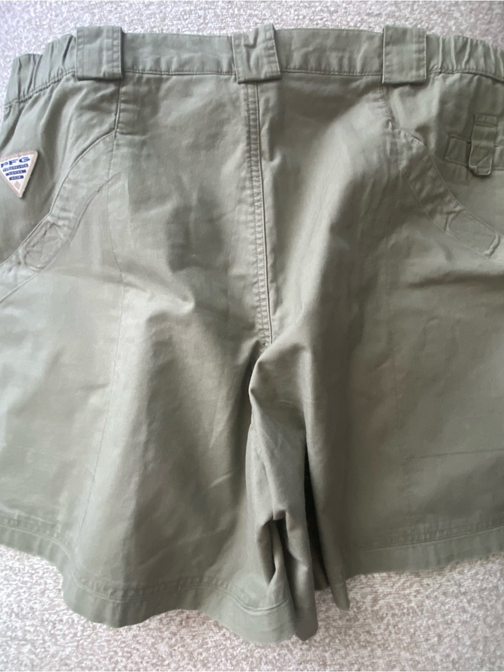 COLUMBIA PFG Omni Shade SPF 15 Shorts Fishing Green Made In Indonesia Men’s 2X - Picture 11 of 14